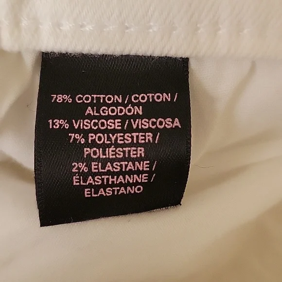 Victoria Secret High Rise, Distressed, White Denim Angel Wings Shorts Size 0 - Picture 6 of 12